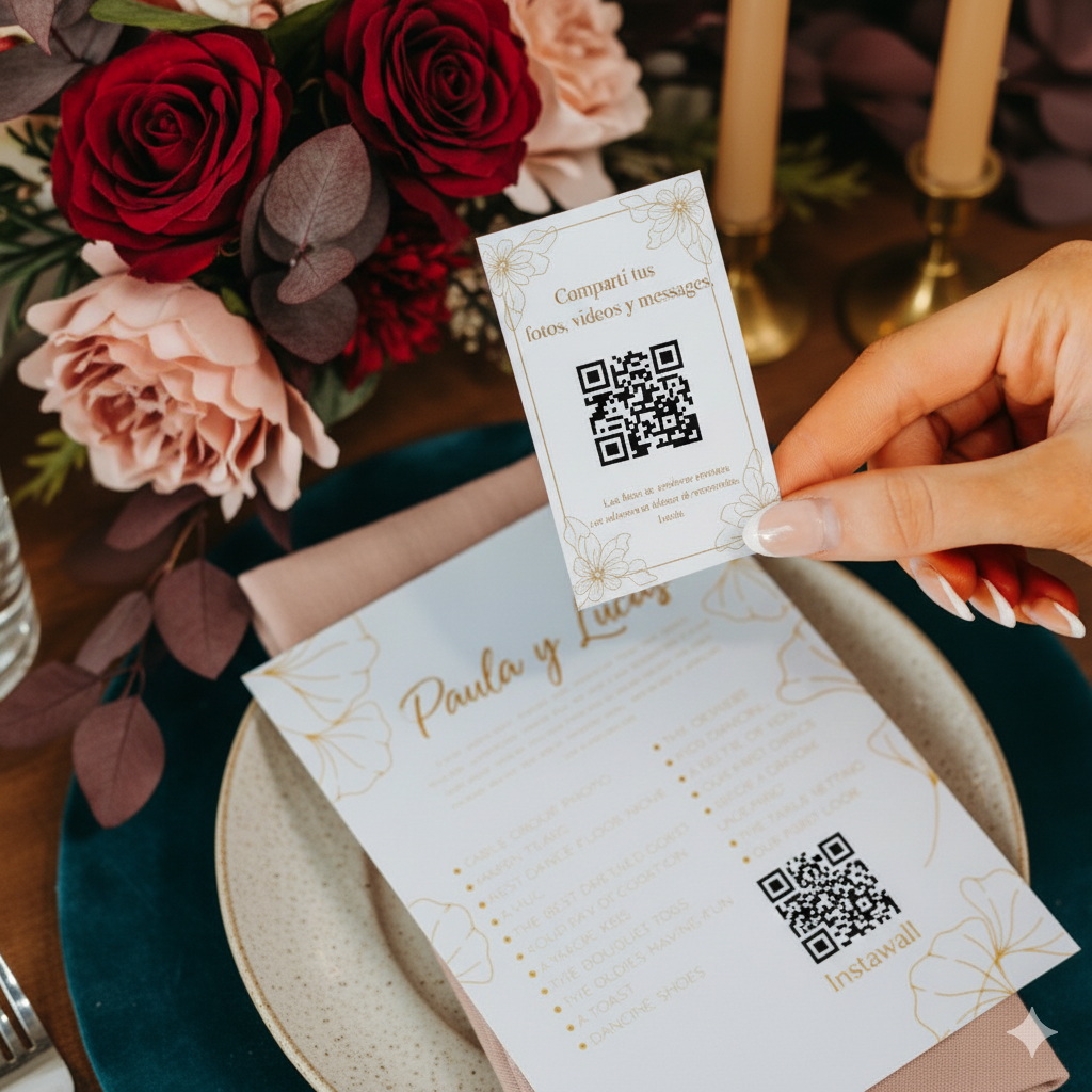 QR invitados fiesta boda