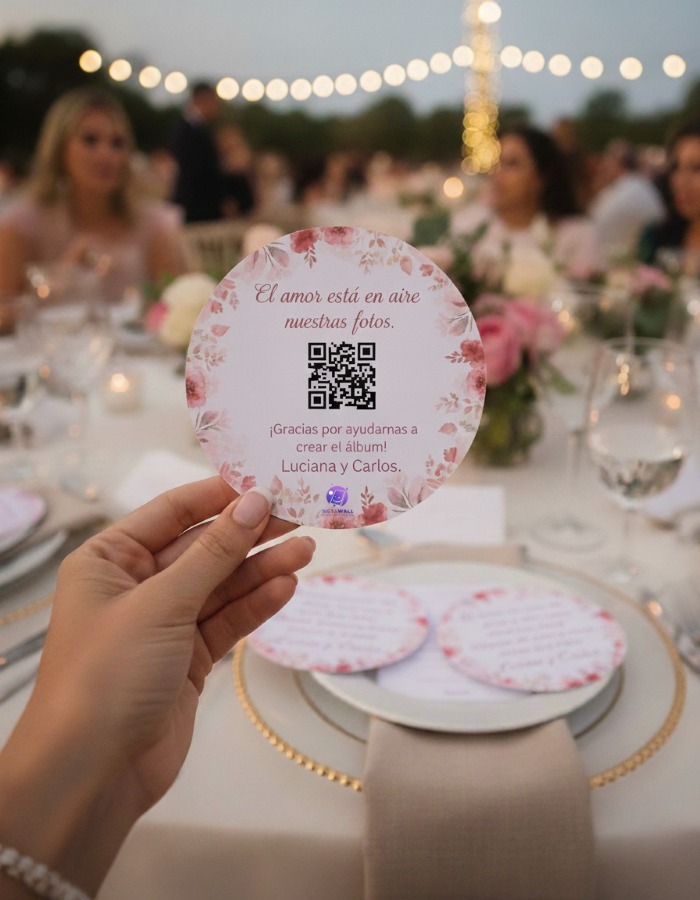 Cartel QR boda